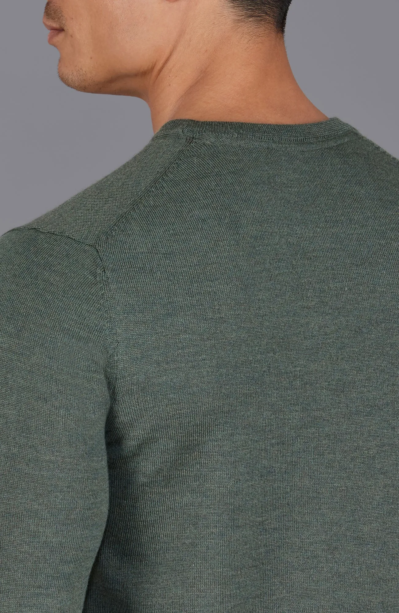 Mens Extra Fine Merino Wool Crew Neck Jumper