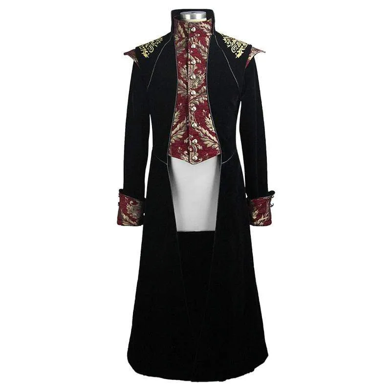 Men's Goth Jacquard Dovetail Overcoat