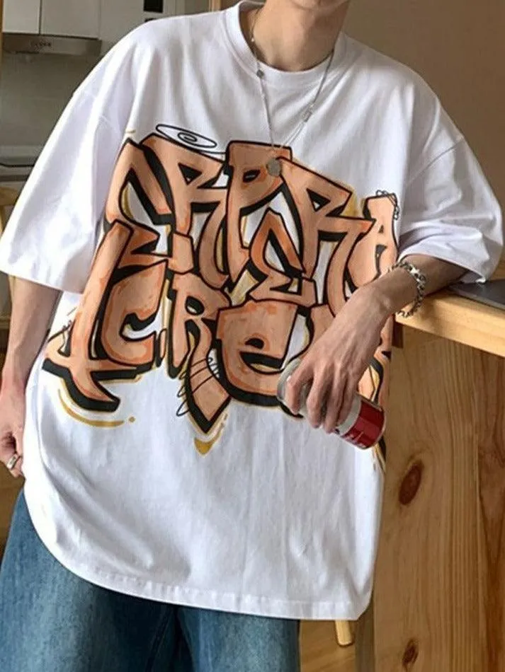 Men's Graffiti Letter Graphic Tee