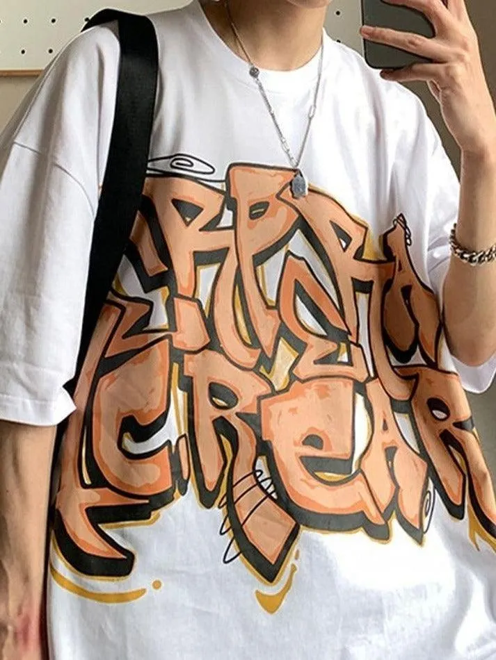 Men's Graffiti Letter Graphic Tee