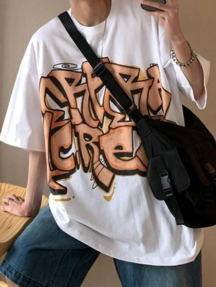 Men's Graffiti Letter Graphic Tee