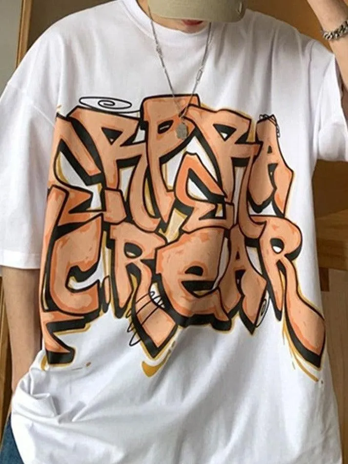 Men's Graffiti Letter Graphic Tee