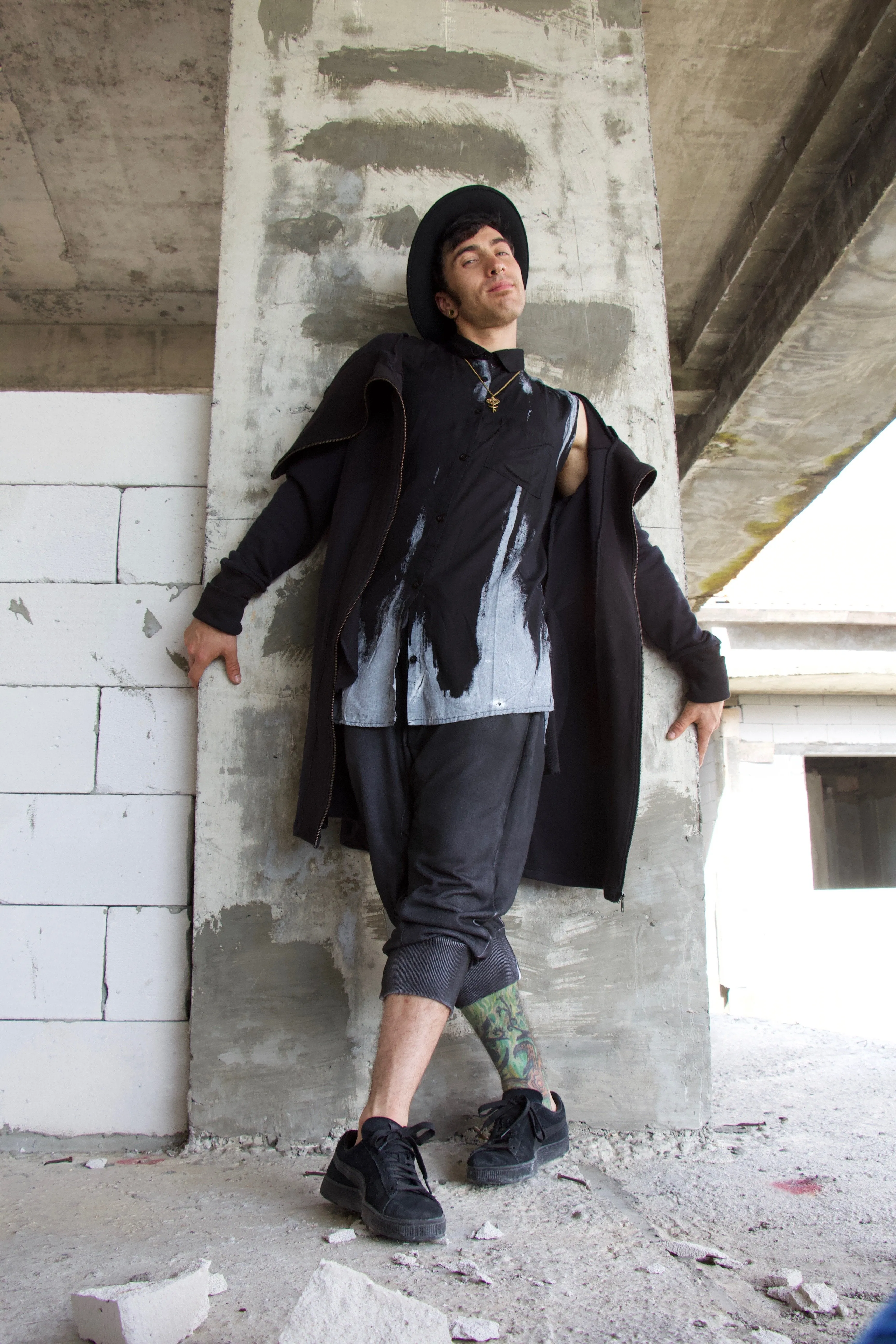 Men's Long ninja hoodie Jacket