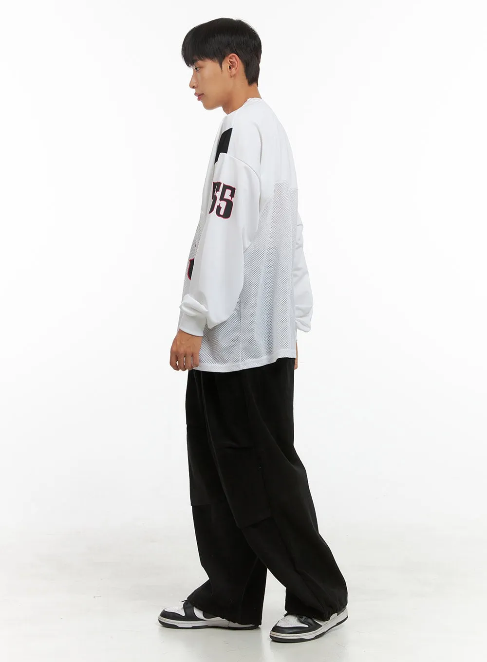 Men's Mesh Graphic Oversize T-Shirt IS420