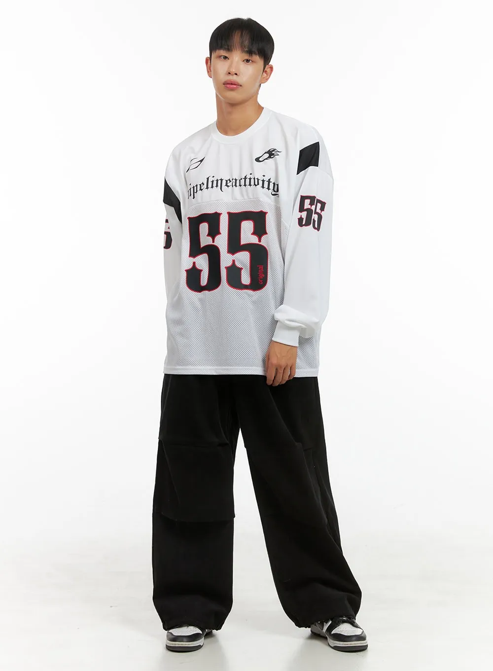 Men's Mesh Graphic Oversize T-Shirt IS420