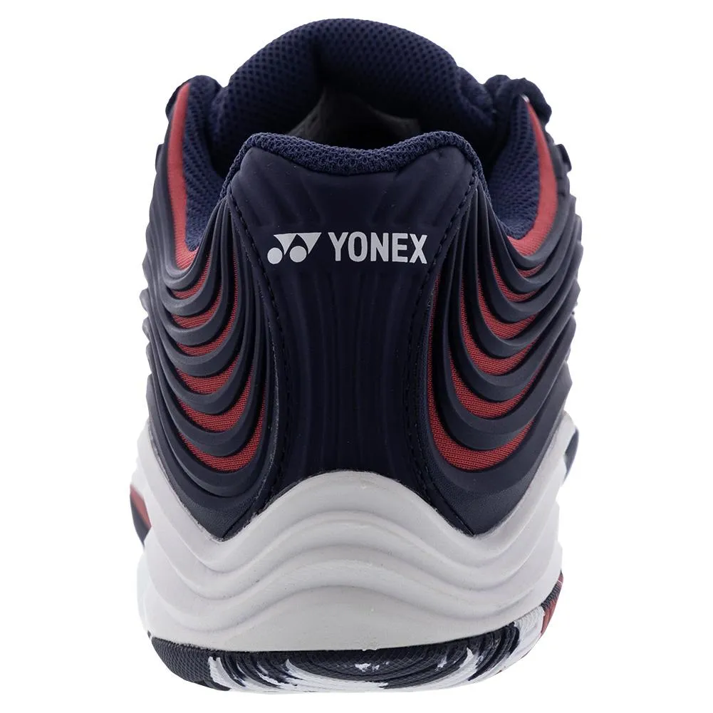 Men`s Power Cushion Fusionrev 5 Tennis Shoes Navy and Red