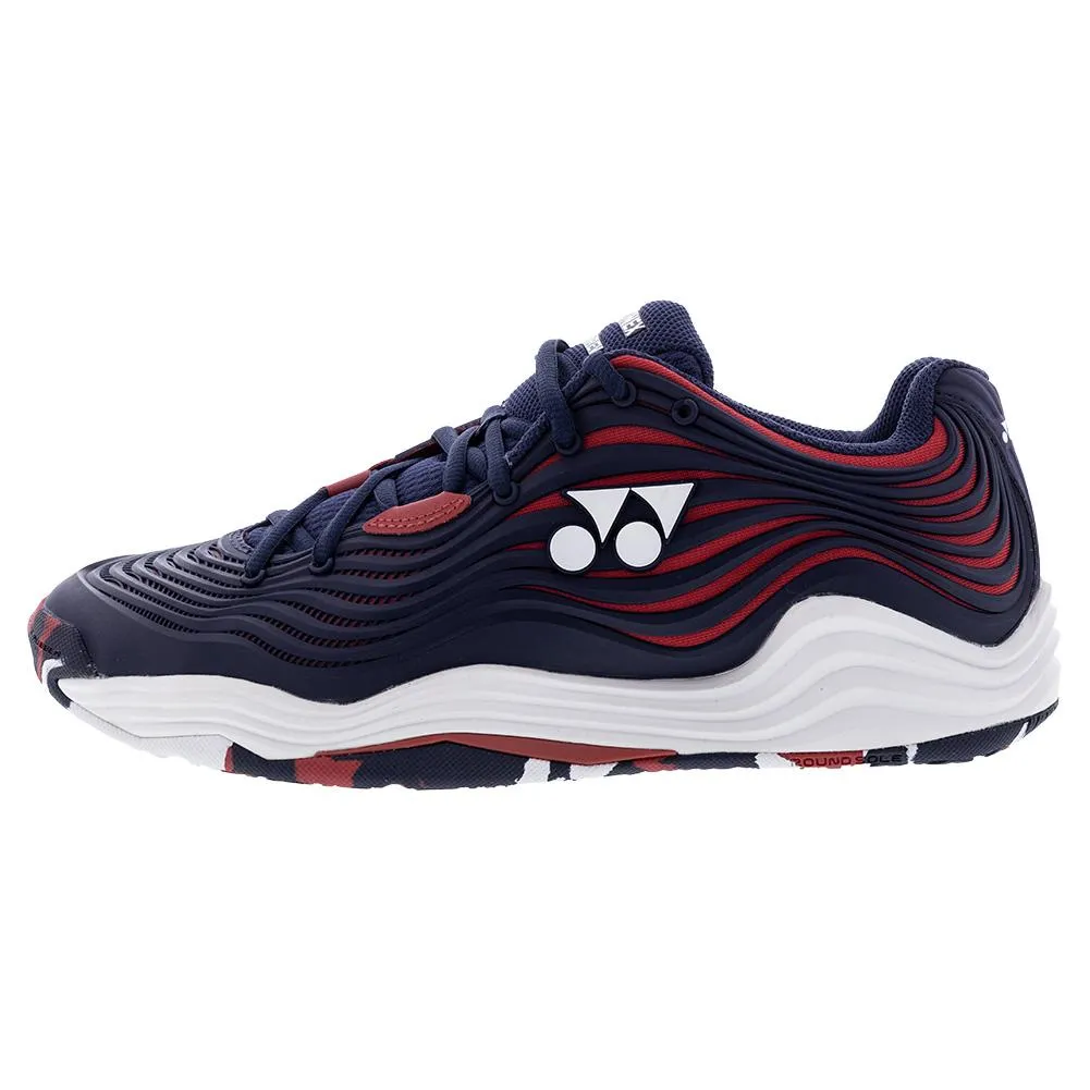 Men`s Power Cushion Fusionrev 5 Tennis Shoes Navy and Red