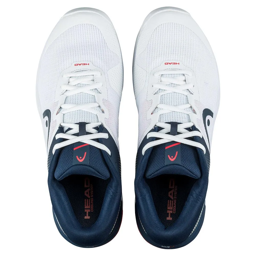 Men's Revolt Evo 2.0 Tennis Shoes White and Dark Blue