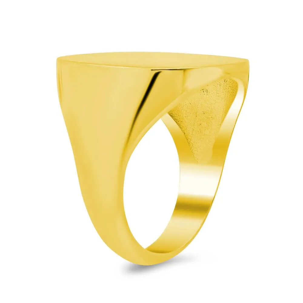 Men's Square Signet Ring - Extra Large