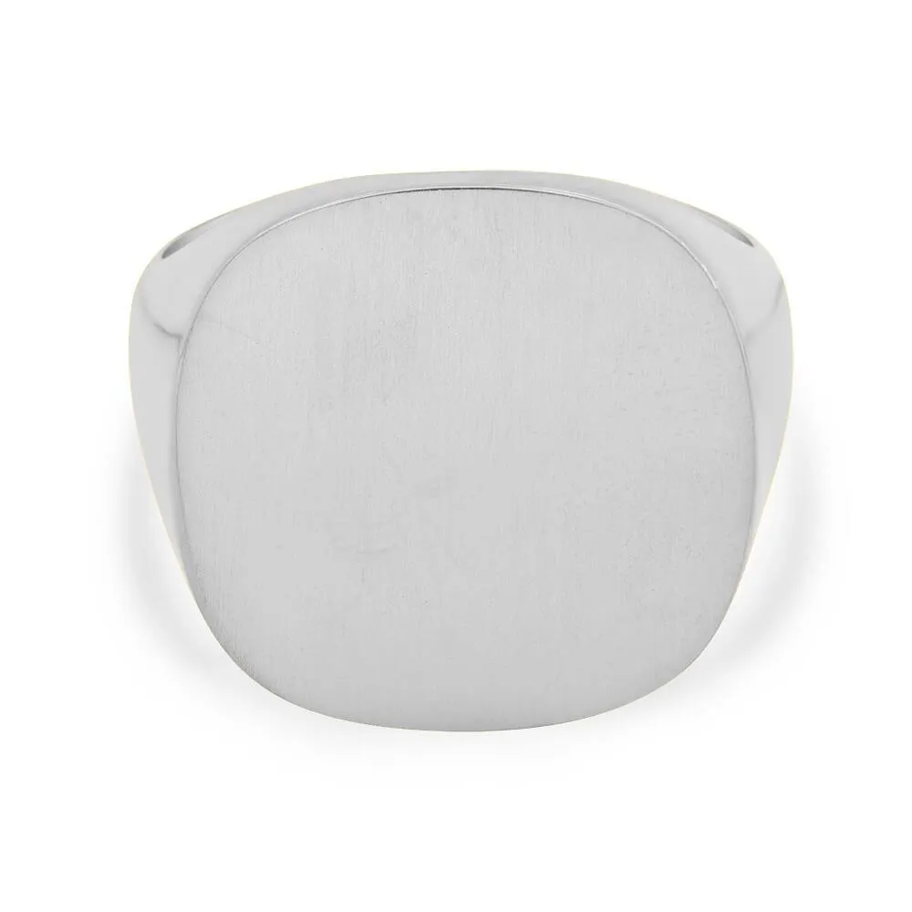 Men's Square Signet Ring - Extra Large