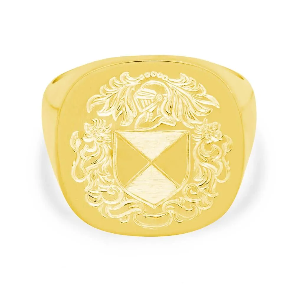 Men's Square Signet Ring - Extra Large