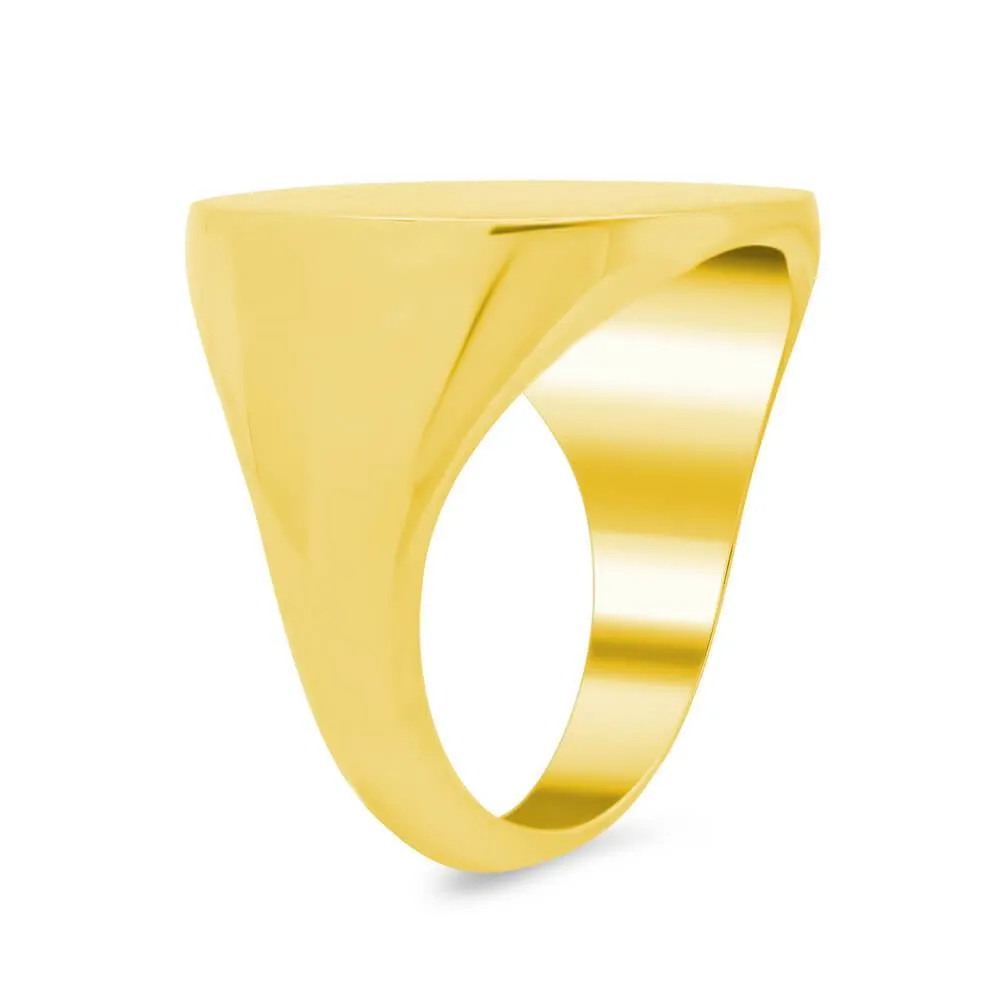 Men's Square Signet Ring - Extra Large