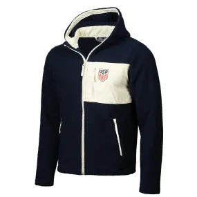 Men's USMNT Soccer House Heavy Pile Navy Jacket