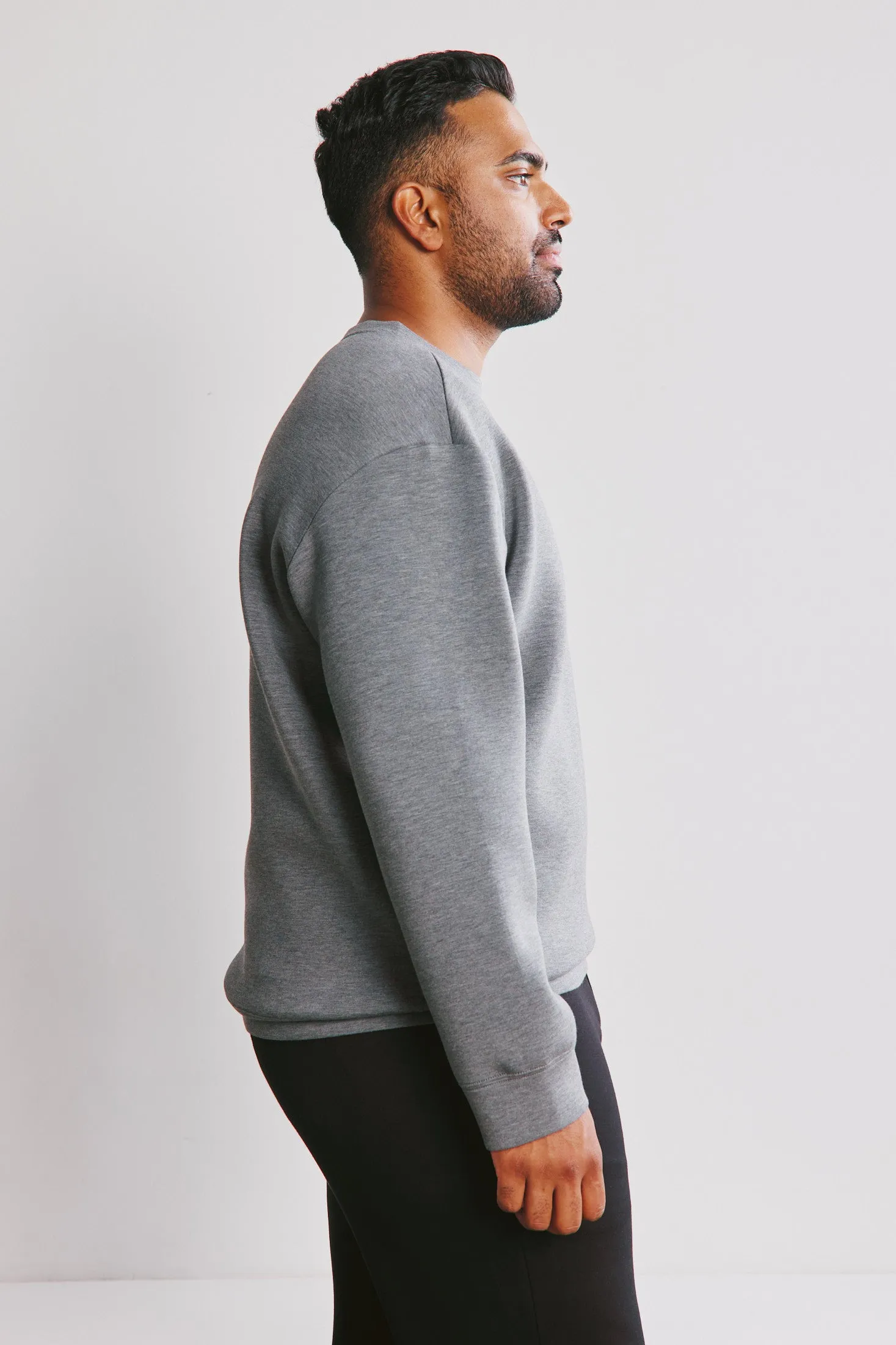 Men's Zoom Crewneck Sweater  - Grey