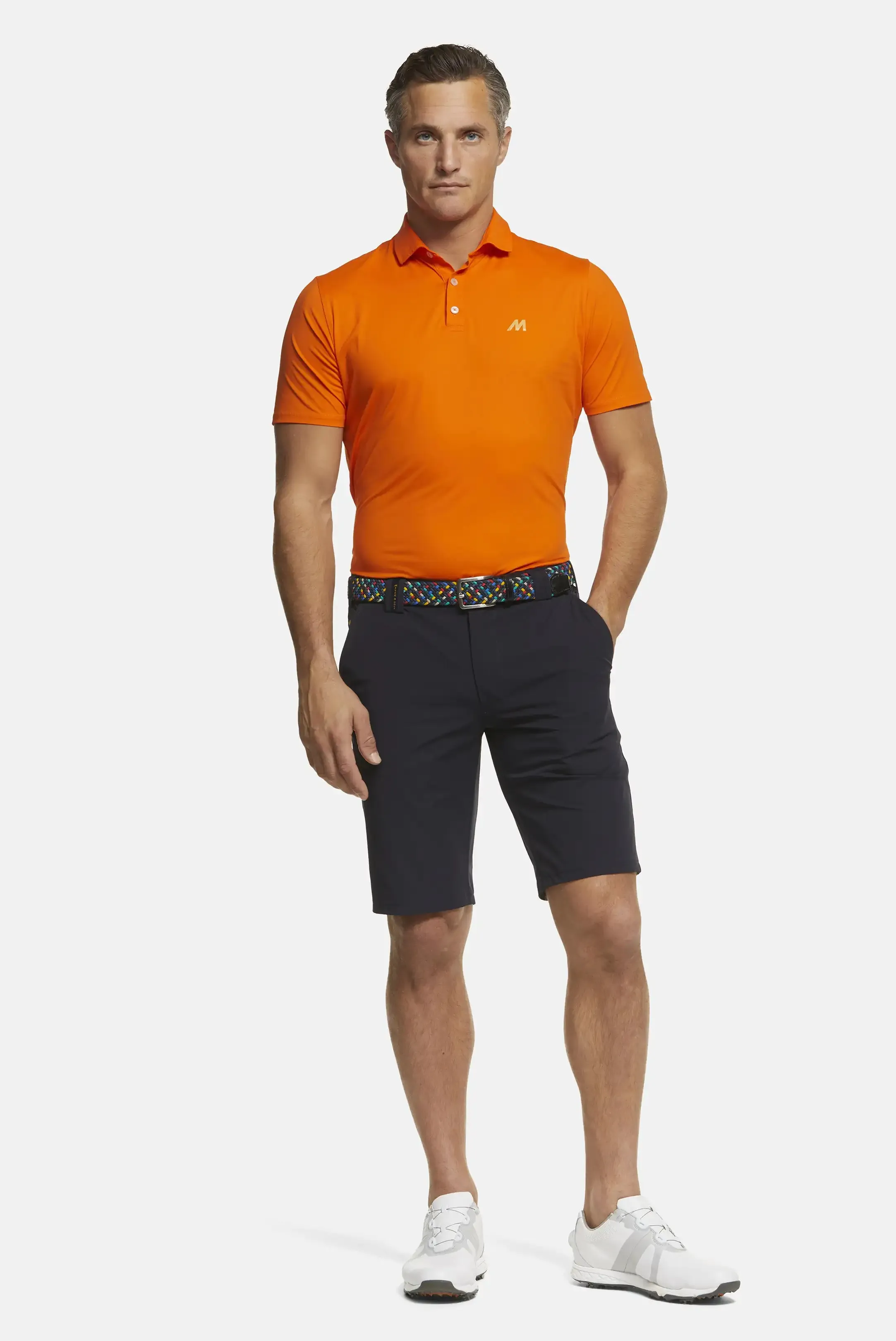 MEYER Golf Shorts - St. Andrews 8070 High Performance Cotton - Navy