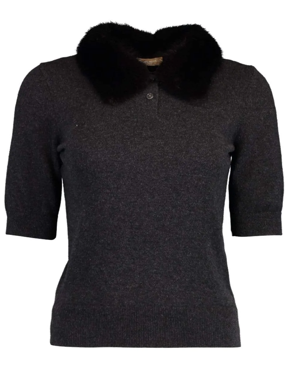 Mink Collar Polo