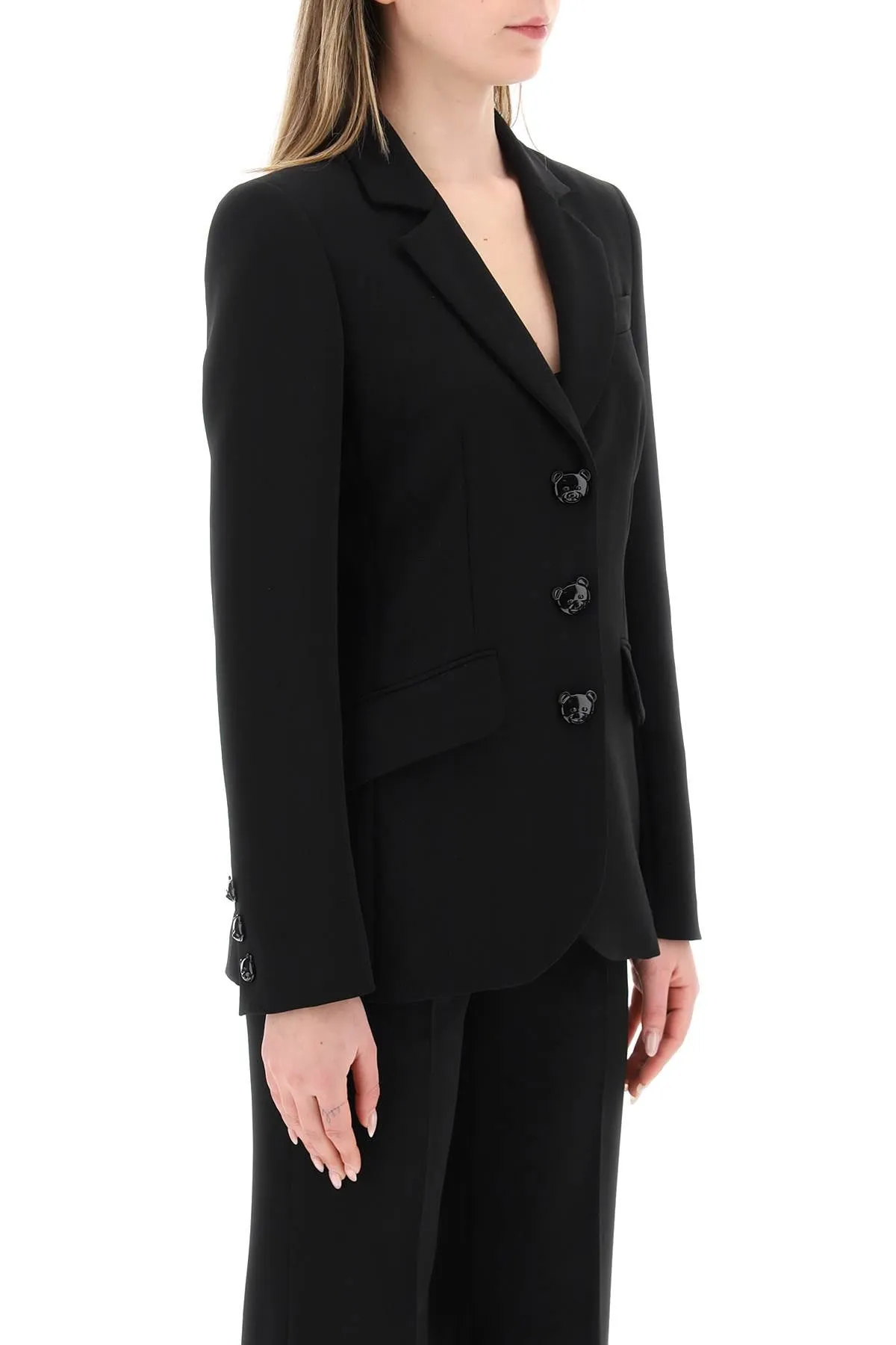 Moschino blazer with teddy bear buttons