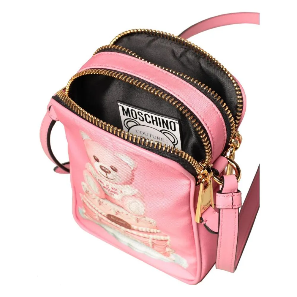 Moschino Couture Pink Nylon Crossbody Bag