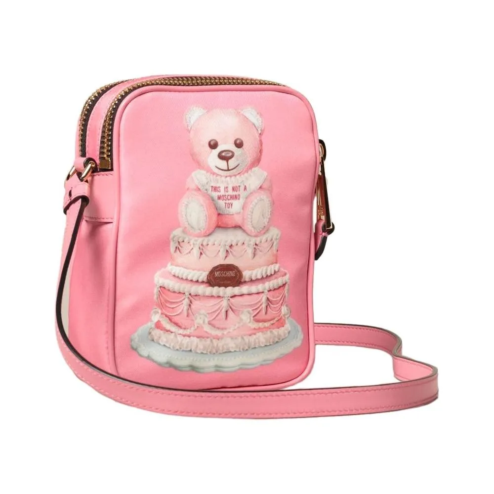 Moschino Couture Pink Nylon Crossbody Bag