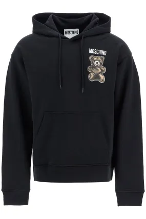 moschino teddy bear hooded sweat