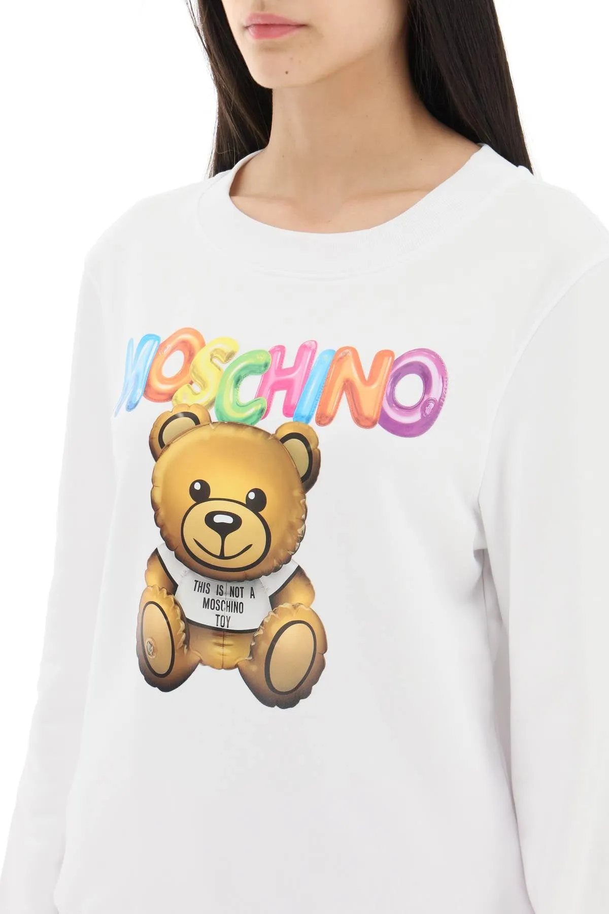 Moschino 'teddy bear' printed crew-neck sweatshirt