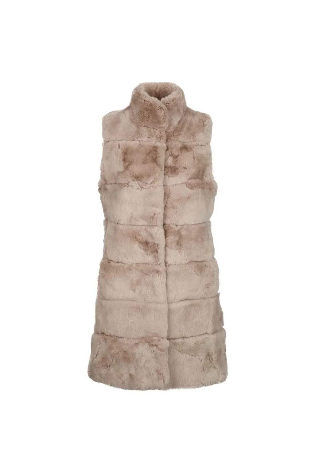 Natures Collection Ellie Rex Rabbit Fur Vest NCF1006 | Evening Sands | Clearance Final Sale