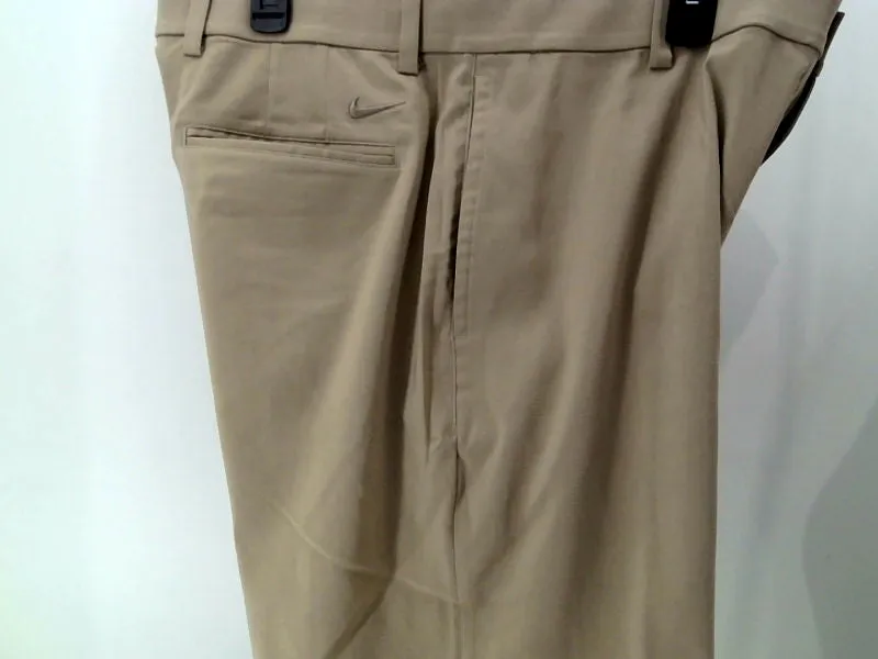 Nike Mens Flex Core Pants Regular Zipper Dress Pants Size Large Khaki