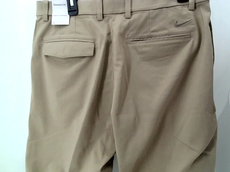 Nike Mens Flex Core Pants Regular Zipper Dress Pants Size Large Khaki