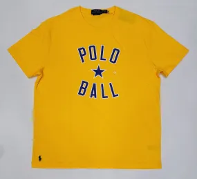 Nwt Polo Ralph Lauren Yellow Polo Ball Classic Fit Tee