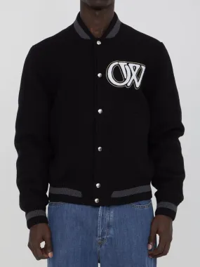 Off White Varsity Bomber Jacket