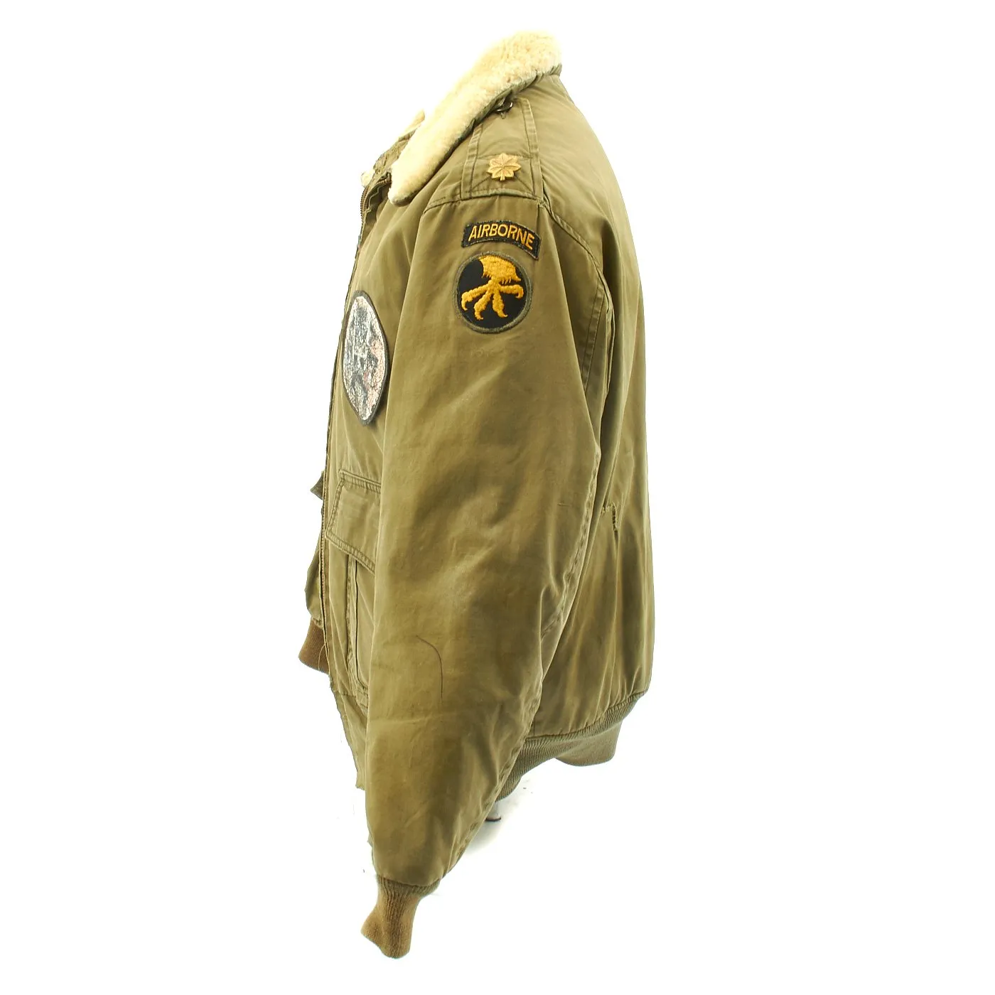 Original U.S. WWII 507th Parachute Infantry Regiment Officer B-10 Jacket with White Collar