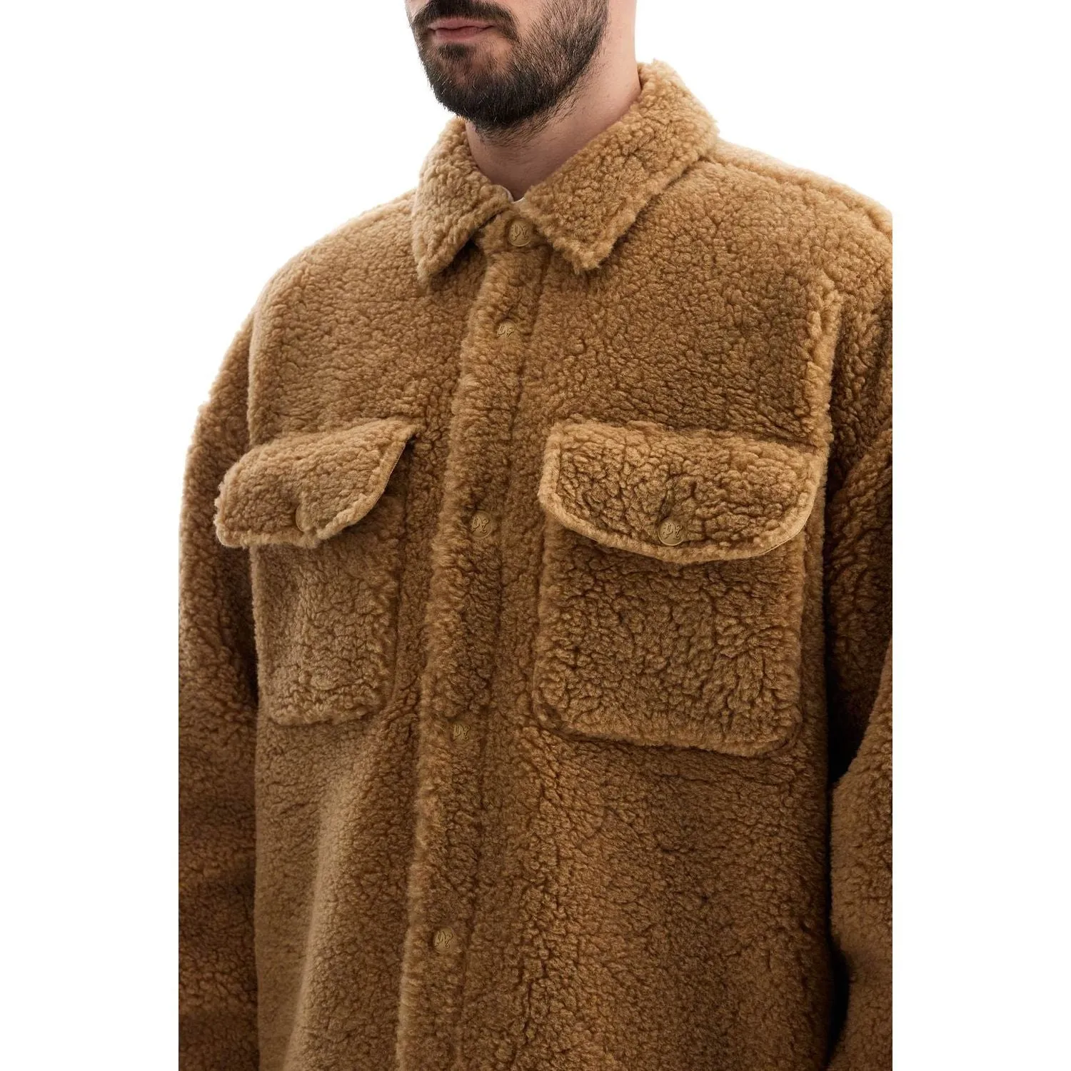 Palm Angels teddy bear themed overshirt