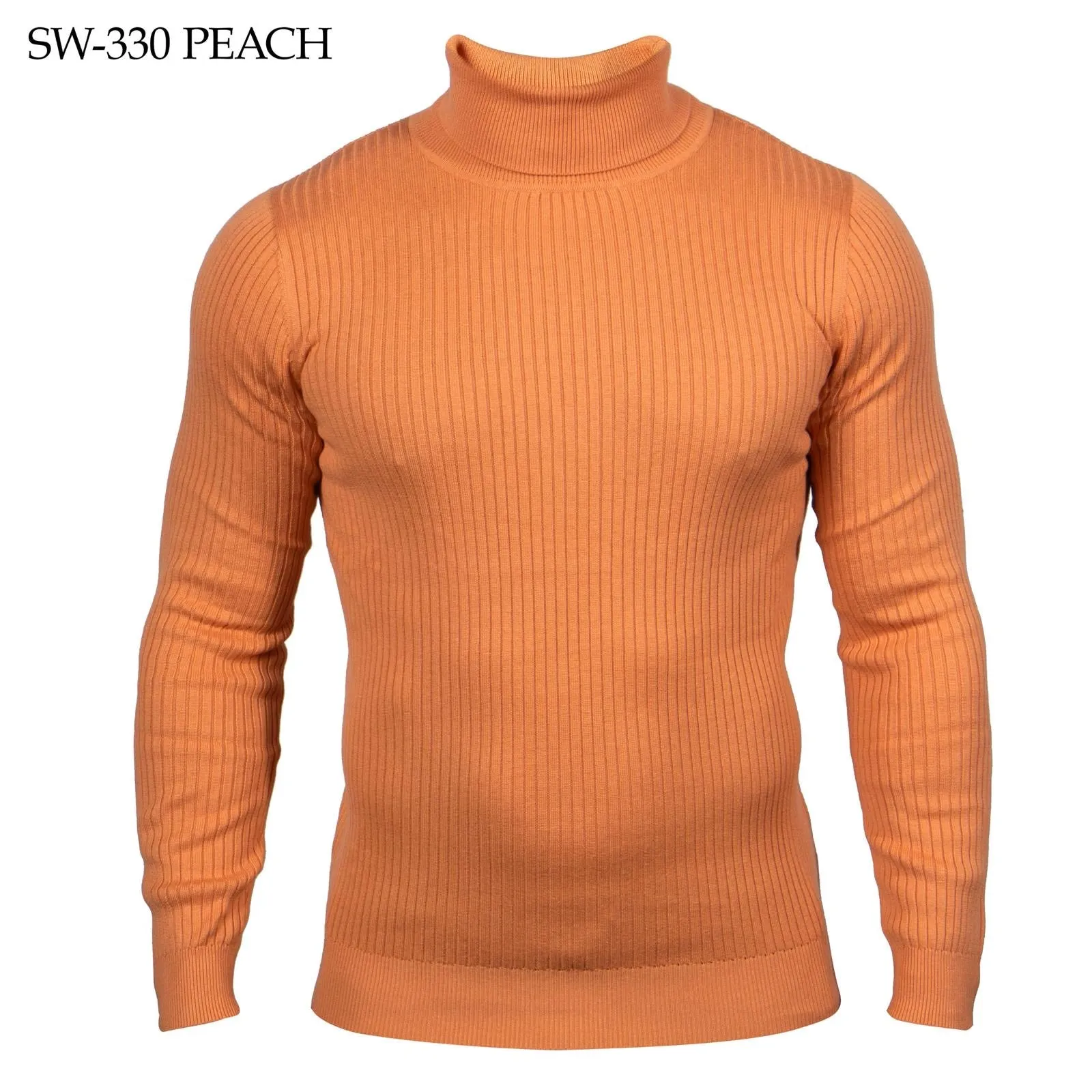 Peach Prestige International Men's Turtleneck Sweater Regular-Fit SW-330