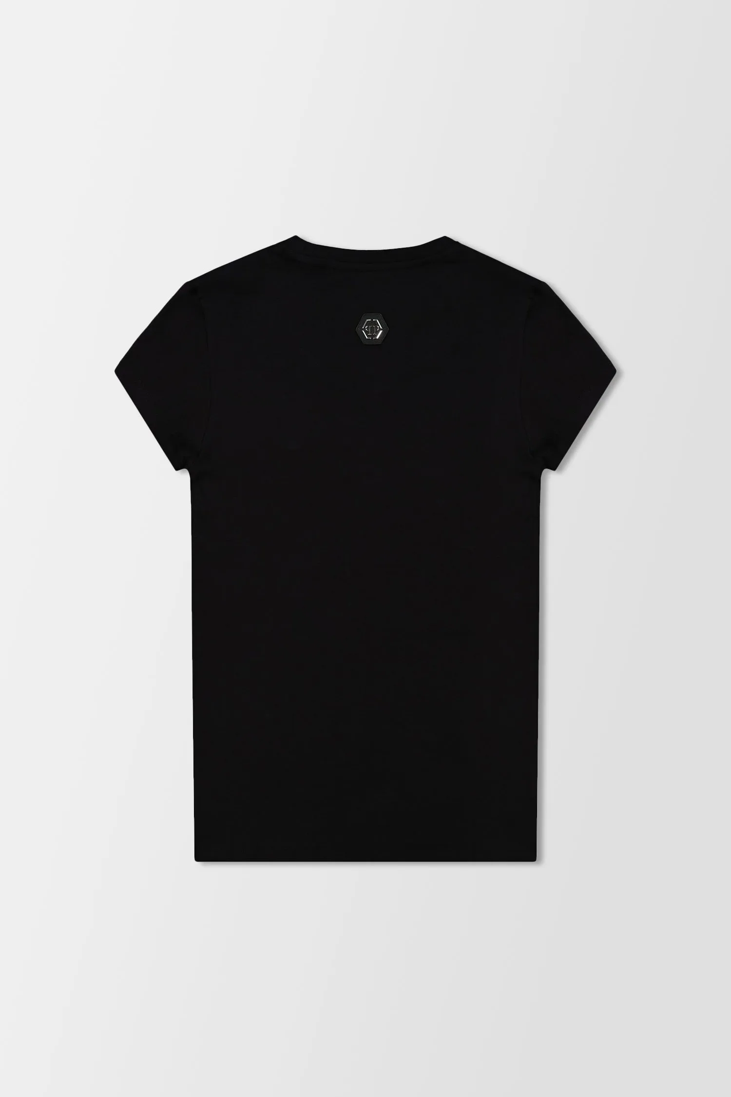 Philipp Plein Black Round Neck SS Teddy Bear T-Shirt