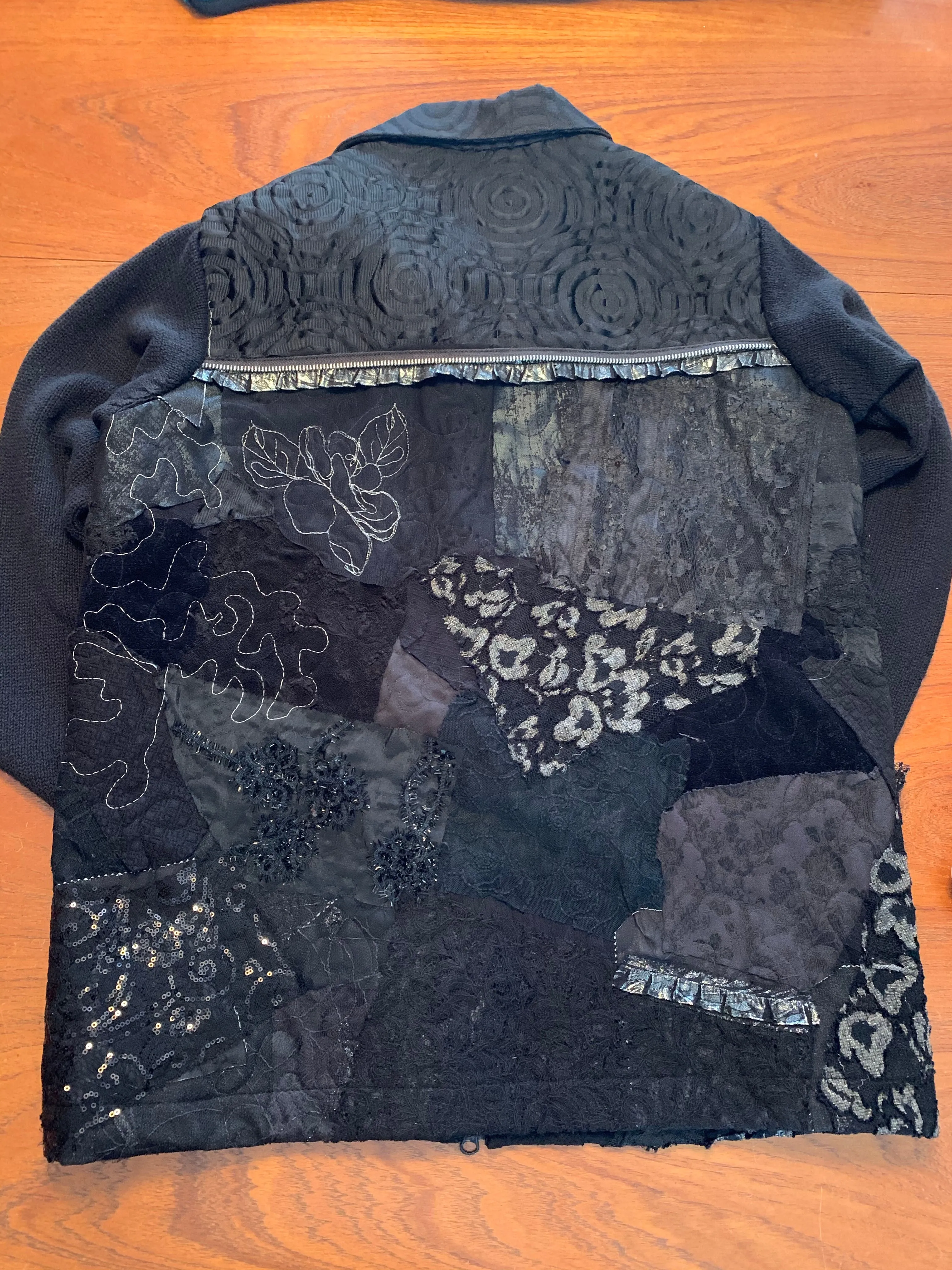 Pieced Black Creative Chaos Jacket Medium