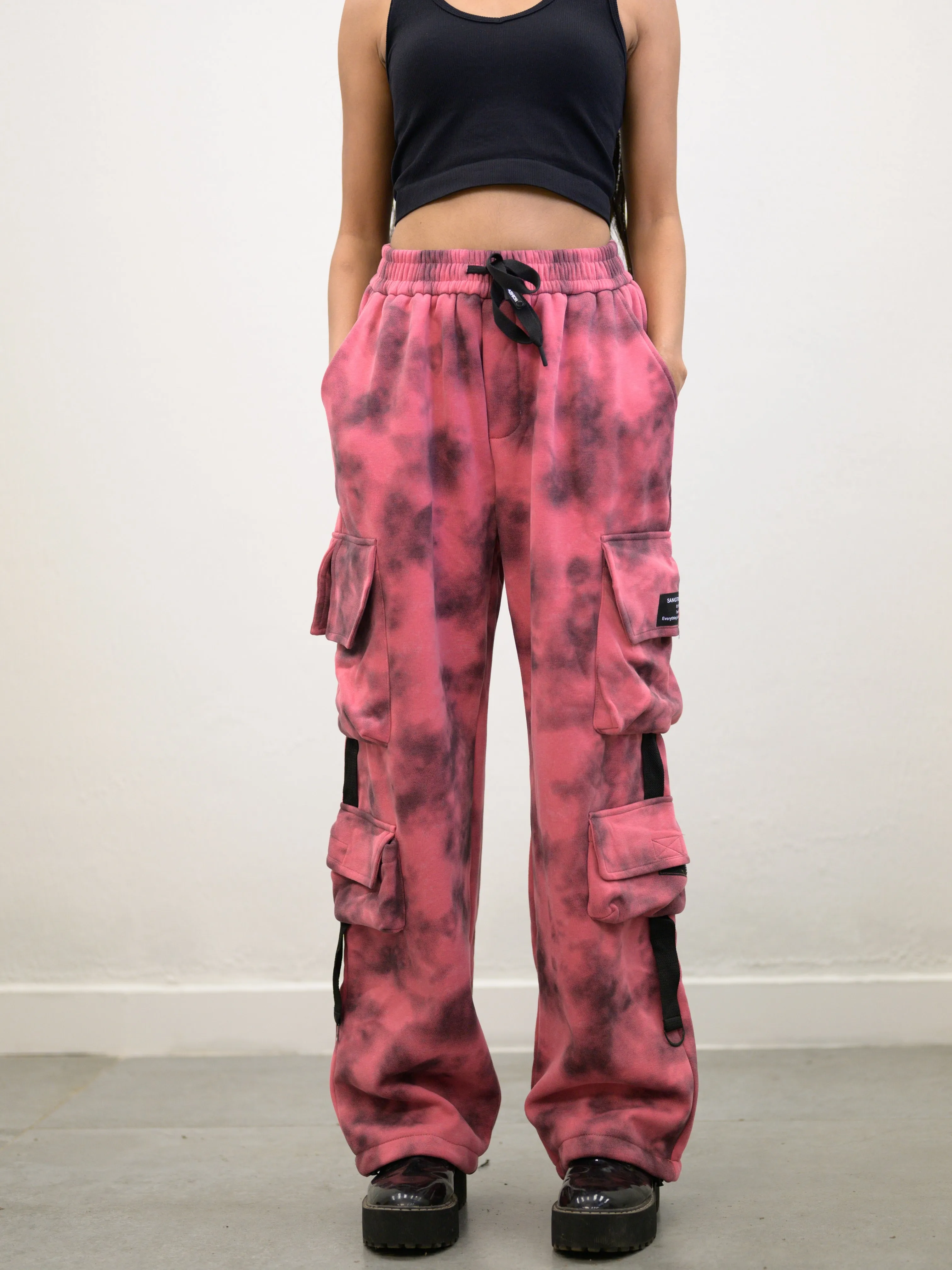 Pink Tie & Dye Joggers