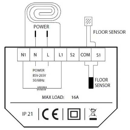 ProWarm™ ProTouch-V2 Touchscreen Thermostat