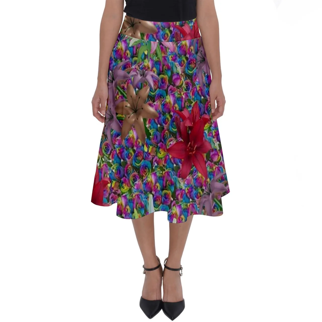 Psyrose 2 Perfect Length Midi Skirt