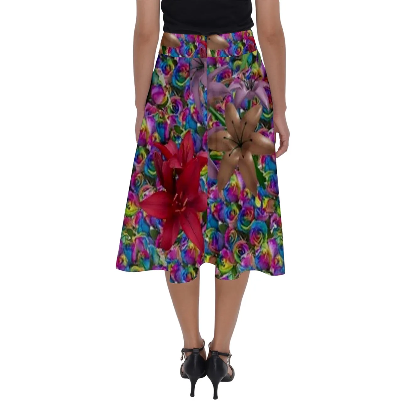 Psyrose 2 Perfect Length Midi Skirt