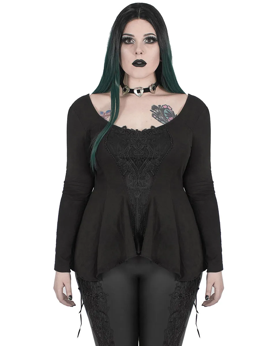 Punk Rave Plus Size Nocturnal Divination Gothic Tunic Top