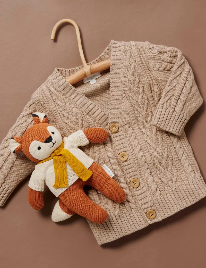 Purebaby Classic Cable Cardigan