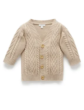 Purebaby Classic Cable Cardigan