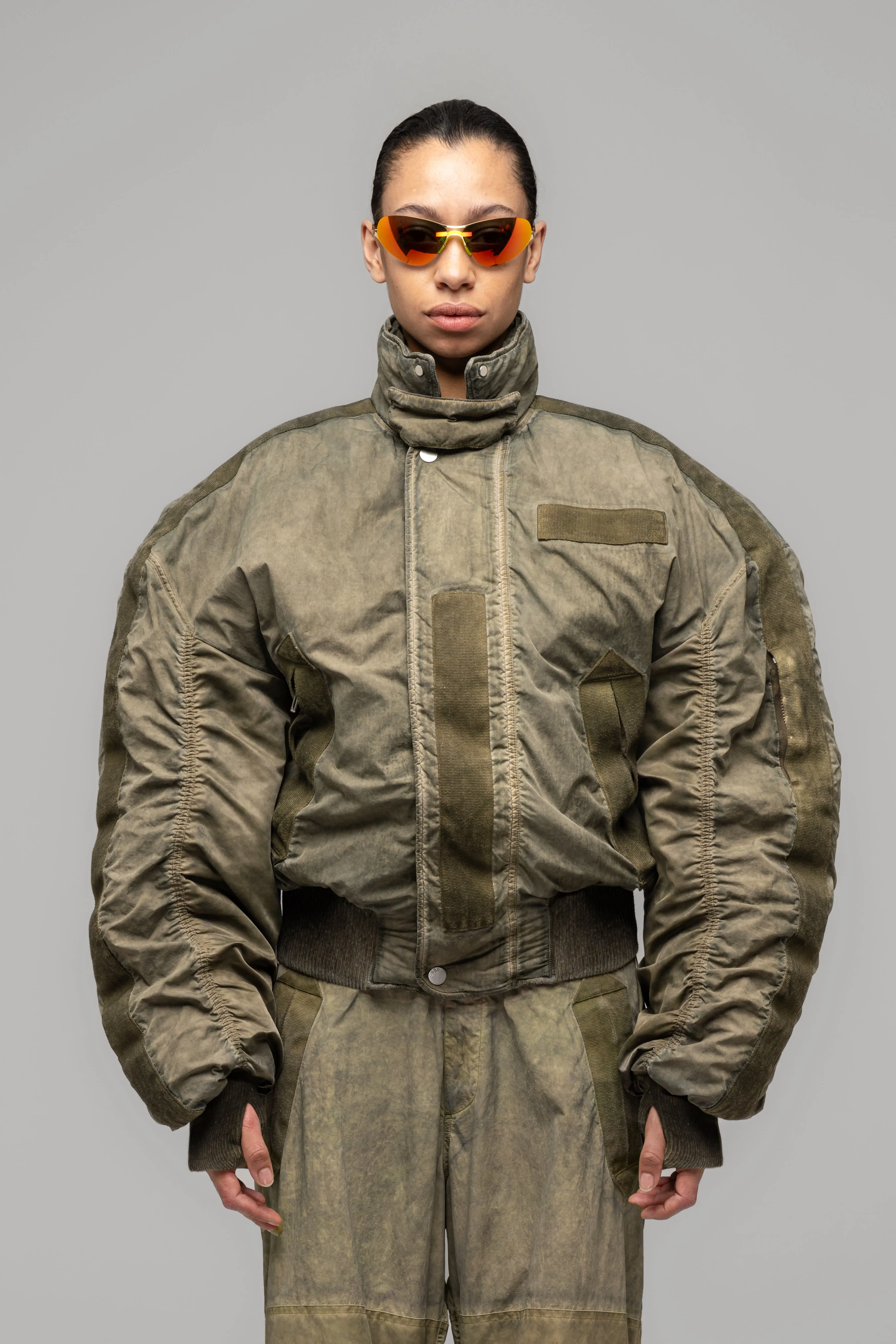 "CLAY" UTILITY BOMBER JACKET