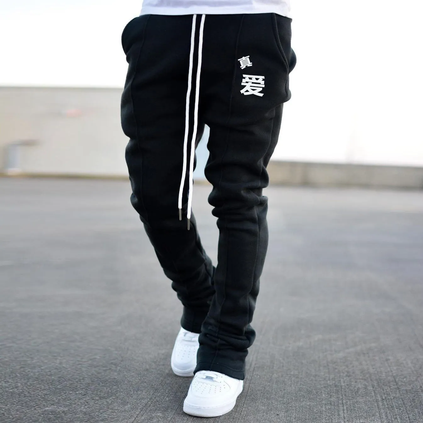 Retro Fashion Street Straight Slim Pants