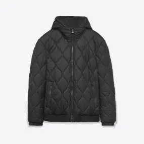 Reversible Bomber Jacket with Hood