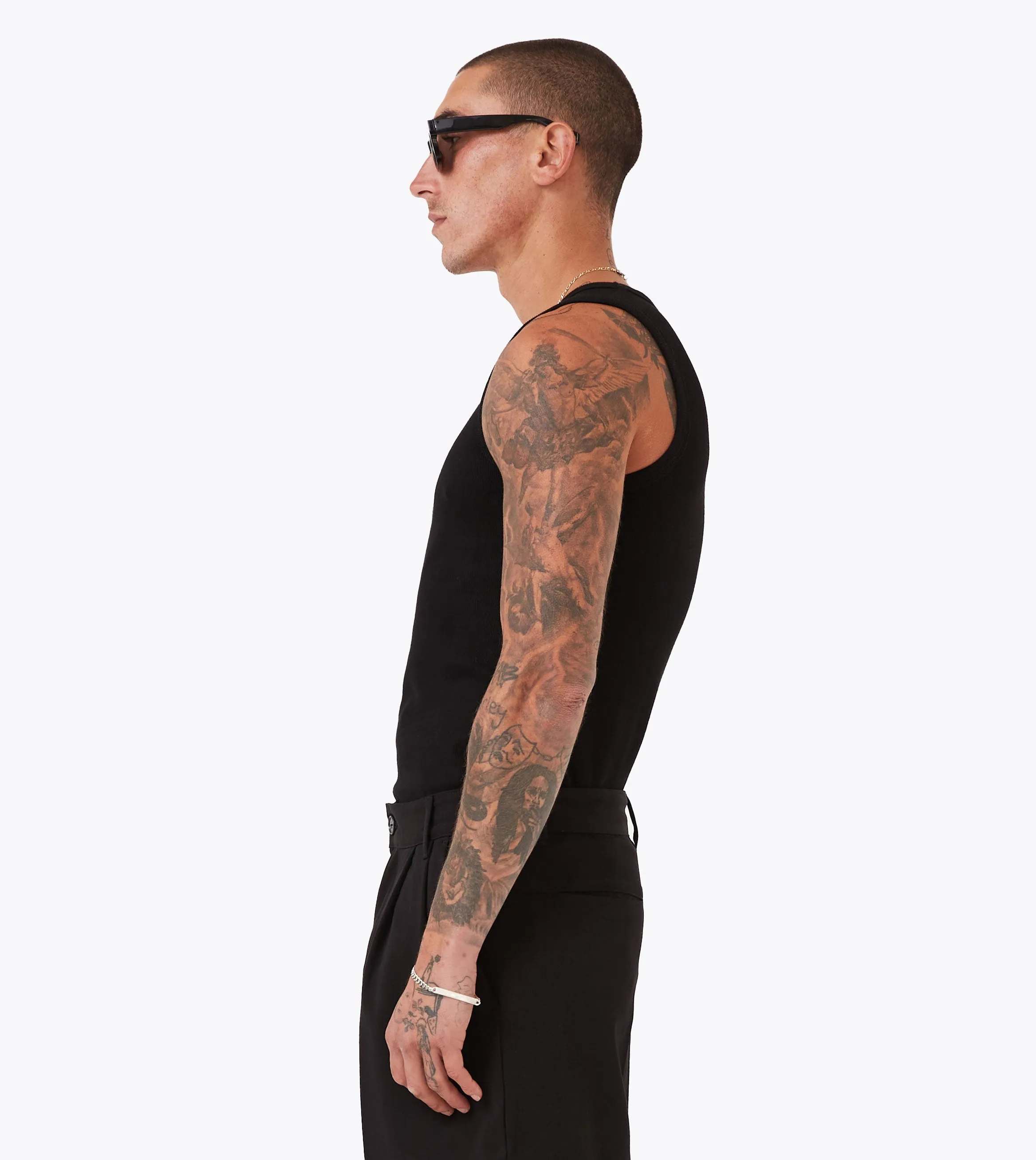 Rib Tank Black