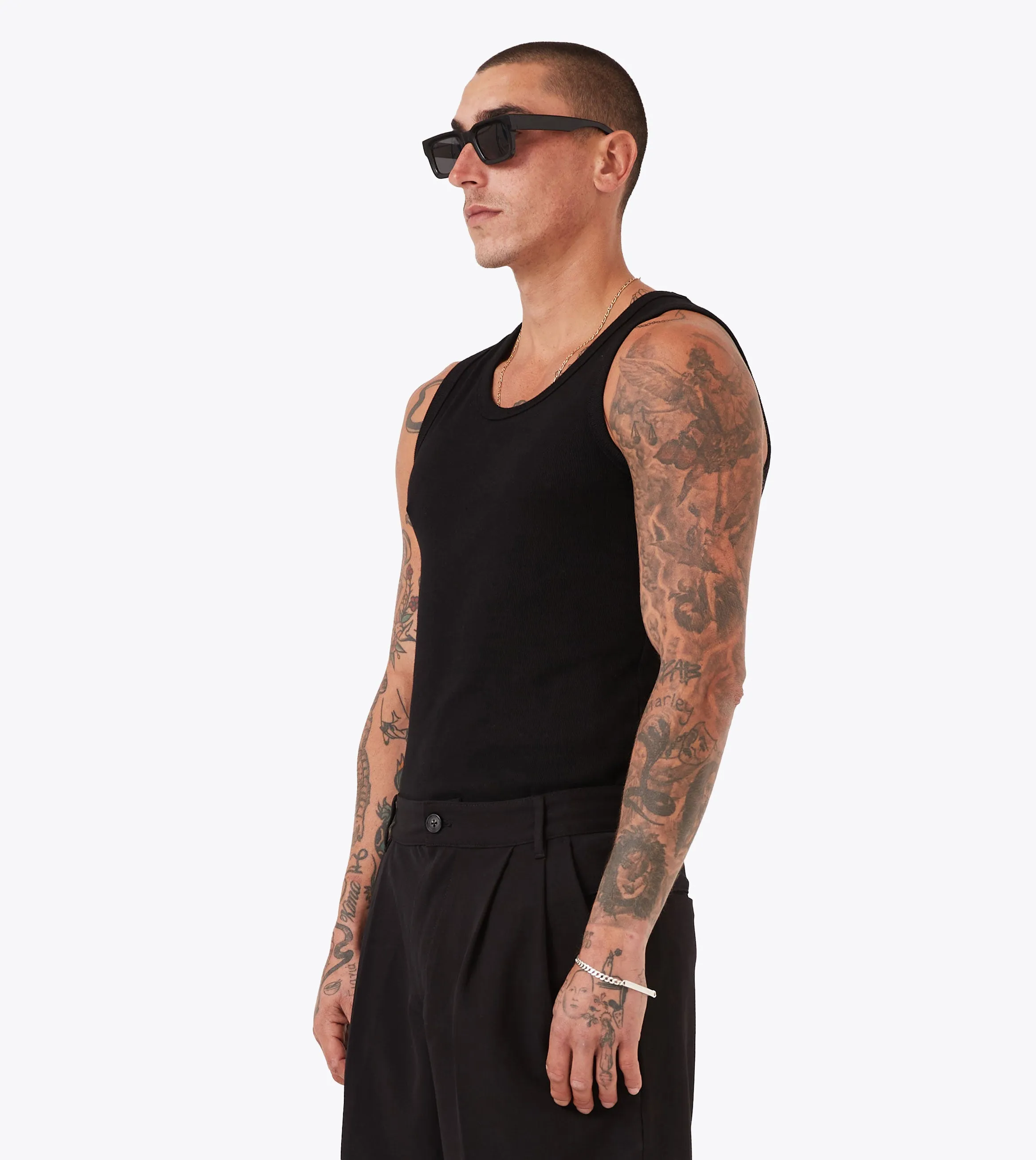 Rib Tank Black