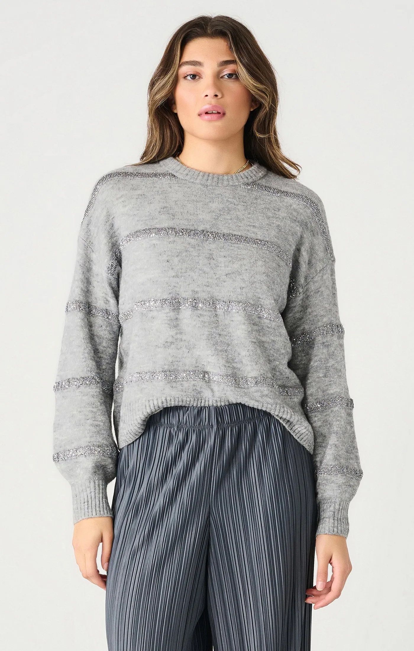 Sequin Stripe Sweater