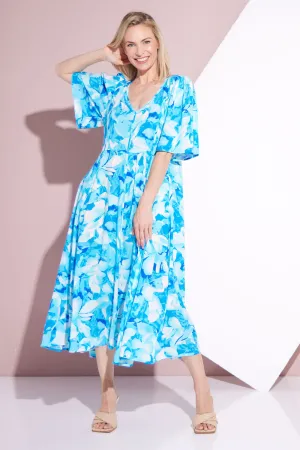 Sherine Dress - Azure Print