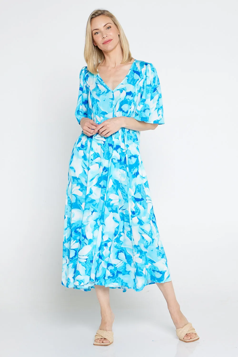 Sherine Dress - Azure Print